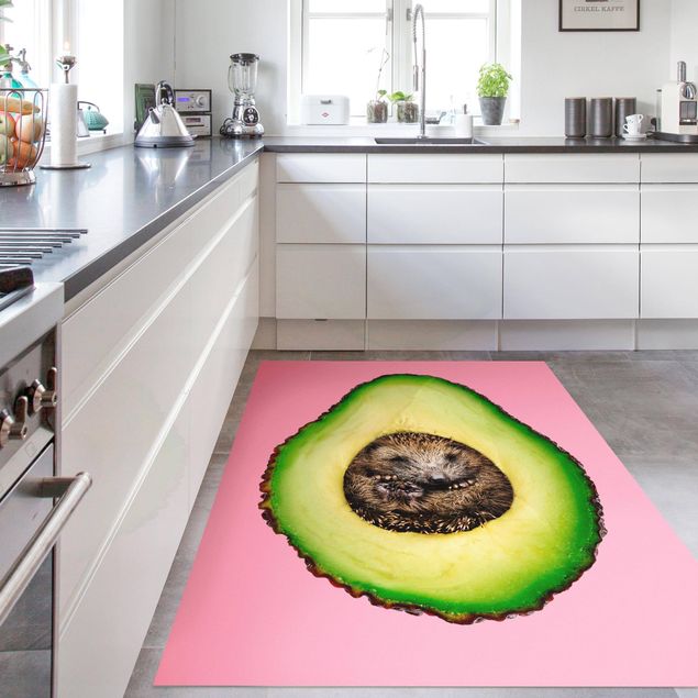 moderne tæppe Avocado With Hedgehog