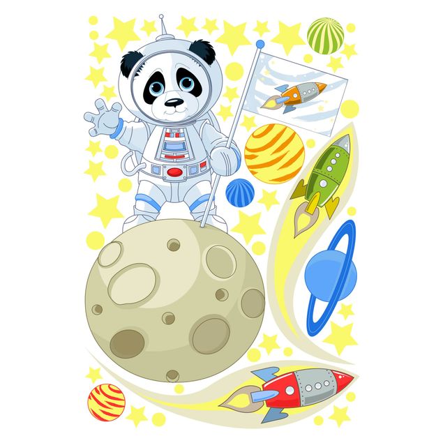Selvklæbende folier Astronaut Panda