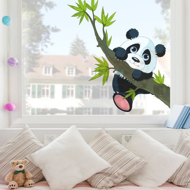 Vinduesklistermærker blomster Climbing Panda