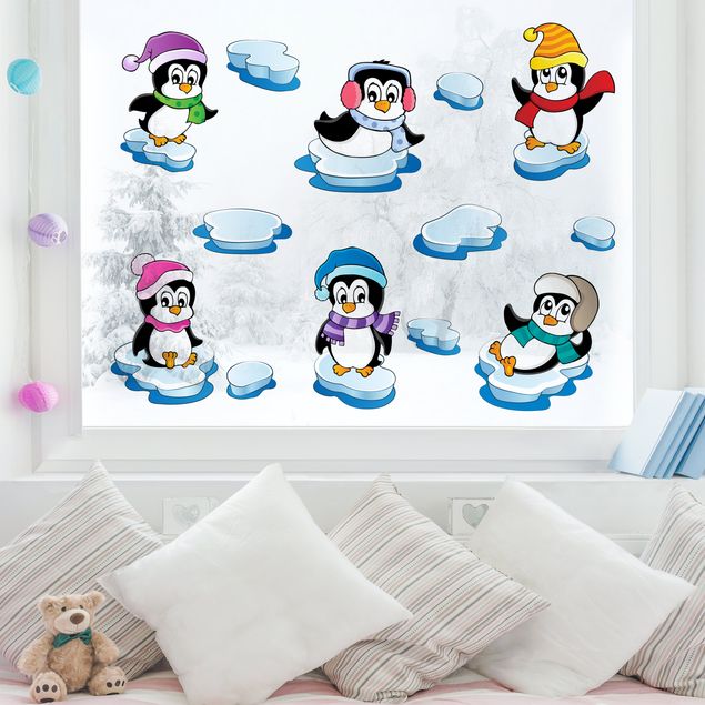 Børneværelse deco Penguin Winter Set