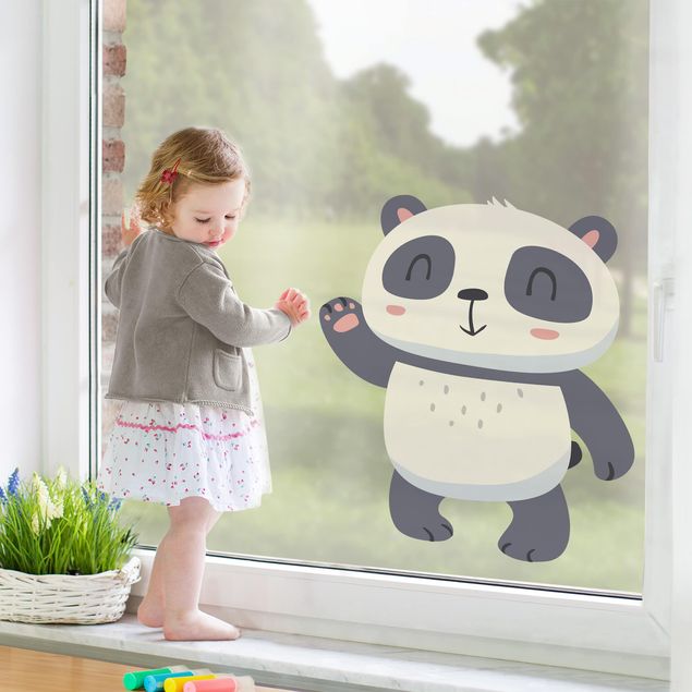 Børneværelse deco Waving Panda