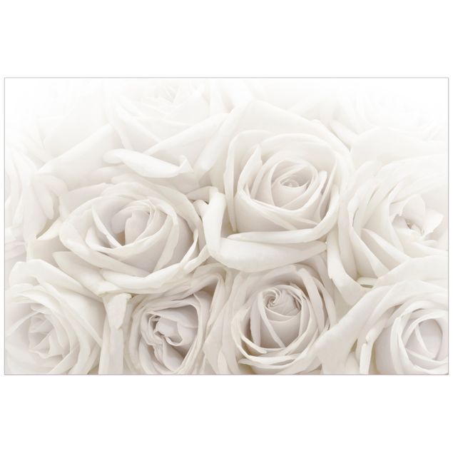 Vinduesklistermærker blomster White Roses