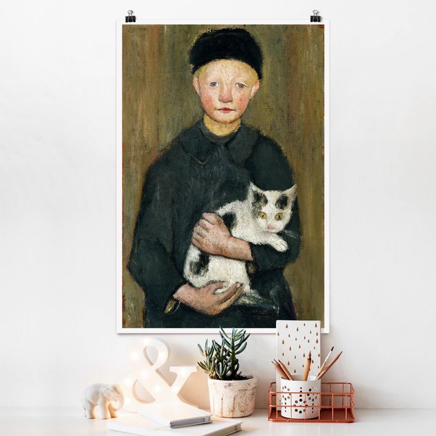 Kunst stilarter ekspressionisme Paula Modersohn-Becker - Boy with Cat