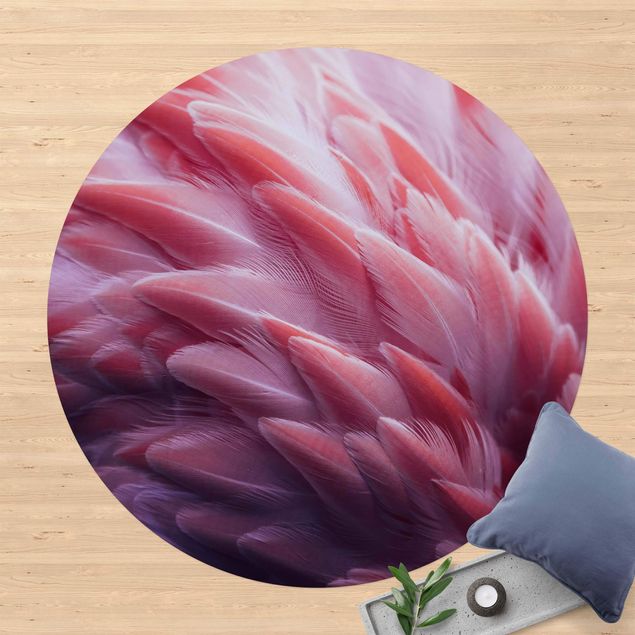 udendørstæpper Flamingo Feathers Close-Up