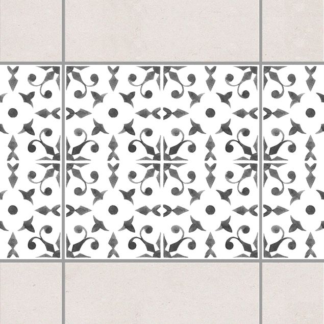 køkken dekorationer Gray White Pattern Series No.6