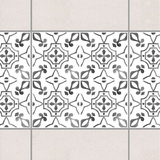 køkken dekorationer Gray White Pattern Series No.9
