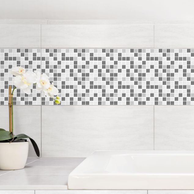 Flise klistermærker stenlook Mosaic Tiles Gray