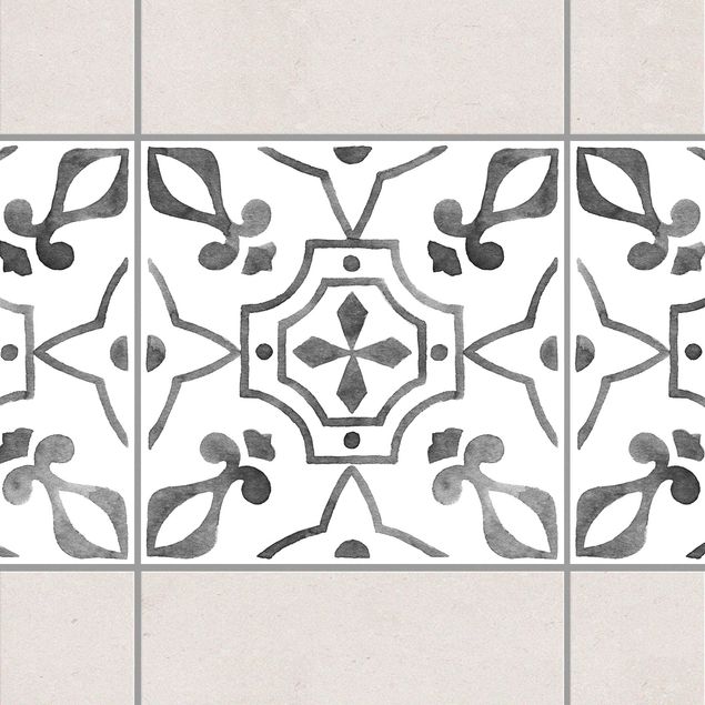 køkken dekorationer Pattern Gray White Series No.9