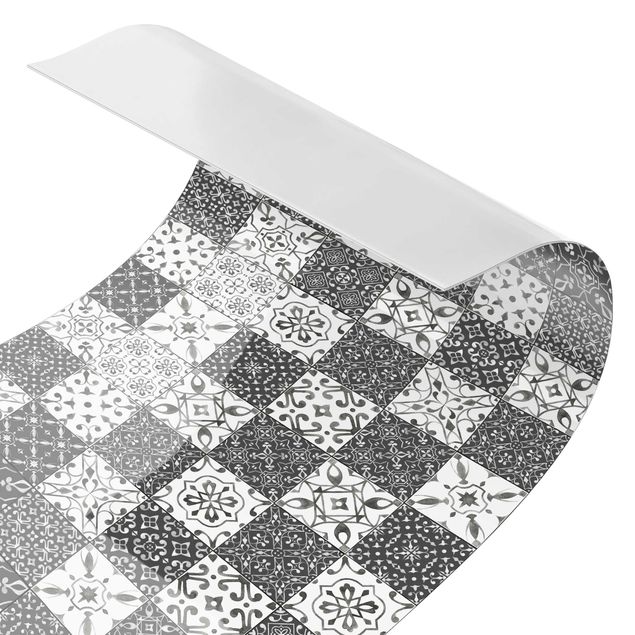 Stænkplader Tile Pattern Mix Gray White