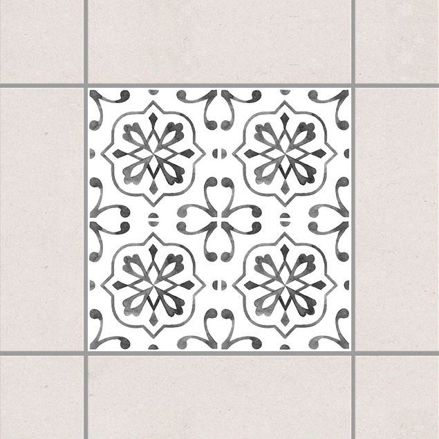køkken dekorationer Gray White Pattern Series No.4
