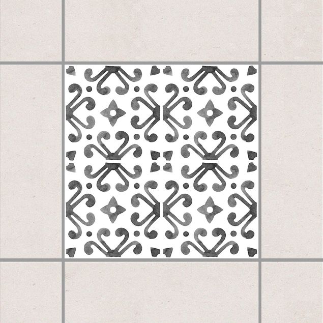 køkken dekorationer Gray White Pattern Series No.7