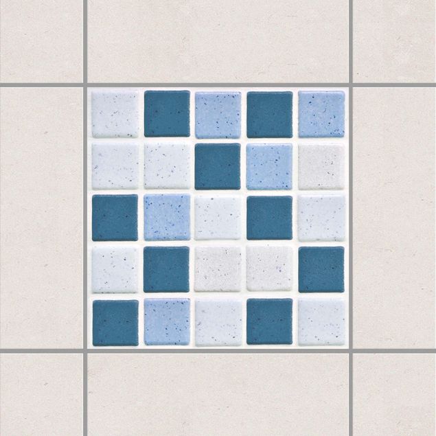 køkken dekorationer Mosaic Tiles Blue Gray