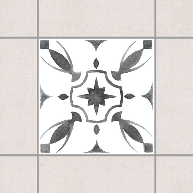 køkken dekorationer Pattern Gray White Series No.1