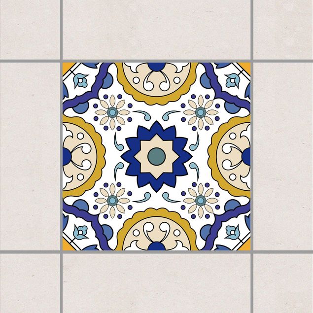 køkken dekorationer Portuguese tile panel from 4 Azulejo tiles