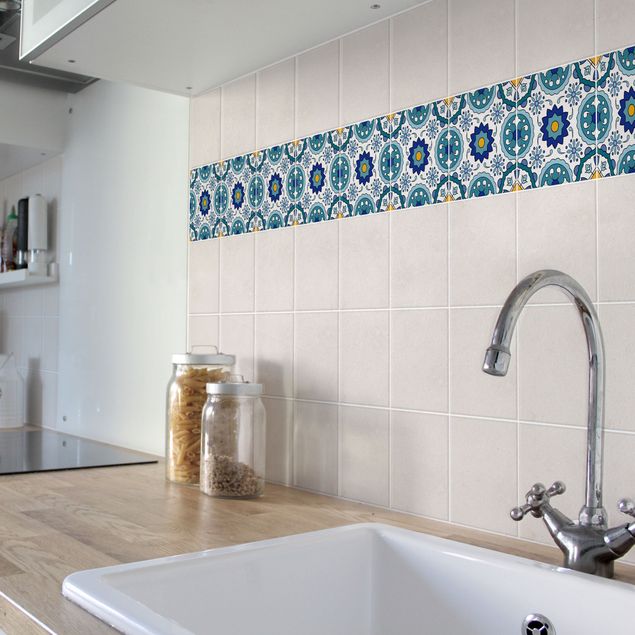 Flise klistermærker Portuguese tile pattern of Azulejo