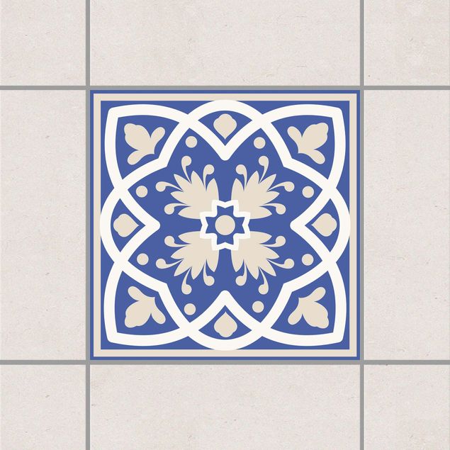 køkken dekorationer Portuguese tile pattern blue