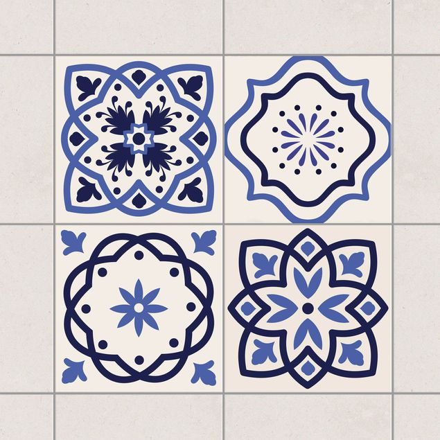 køkken dekorationer 4 Portuguese tiles crème