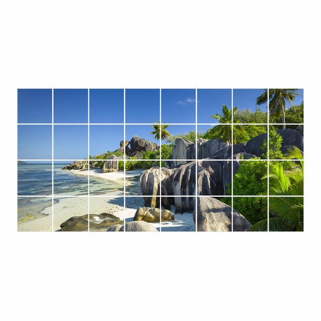 Flise klistermærker Dream Beach Seychelles