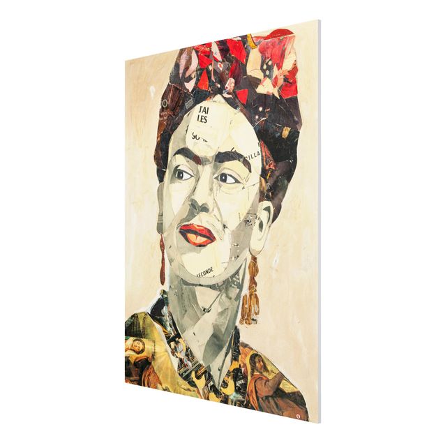 Billeder portræt Frida Kahlo - Collage No.2