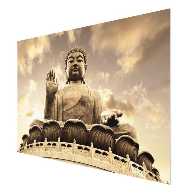 Billeder retro Big Buddha Sepia