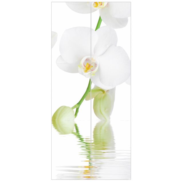 Tapet blomster Spa Orchid - White Orchid