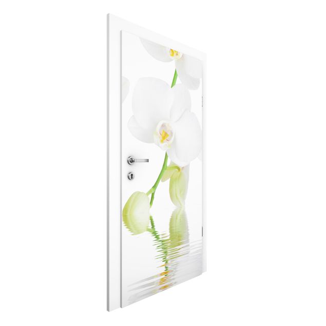 Tapet orkideer Spa Orchid - White Orchid