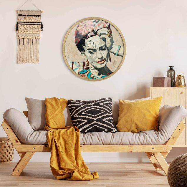 Billeder moderne Frida Kahlo - Collage No.1