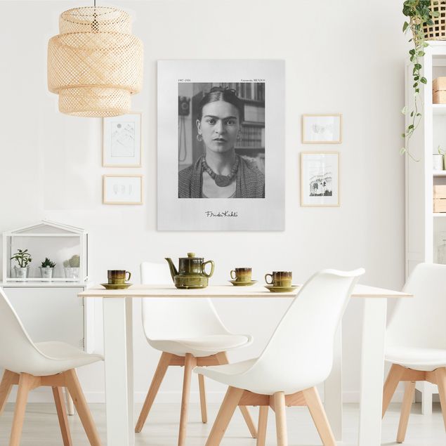 Billeder kunsttryk Frida Kahlo Photograph Portrait In The House