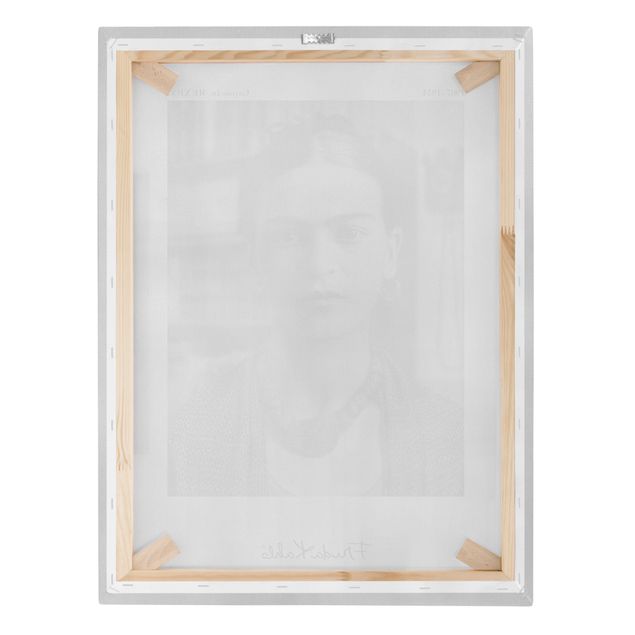 Lærredsbilleder Frida Kahlo Photograph Portrait In The House