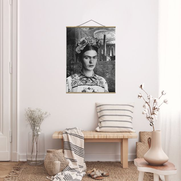 Billeder moderne Frida Kahlo Photograph Portrait With Cacti