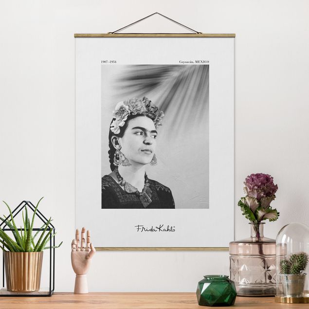 Billeder kunsttryk Frida Kahlo Portrait With Jewellery