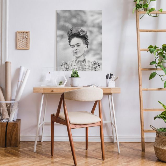 Billeder på lærred kunsttryk Frida Kahlo Portrait