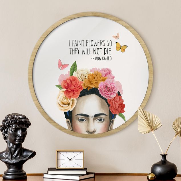 Indrammede plakater ordsprog Frida's Thoughts - Flowers