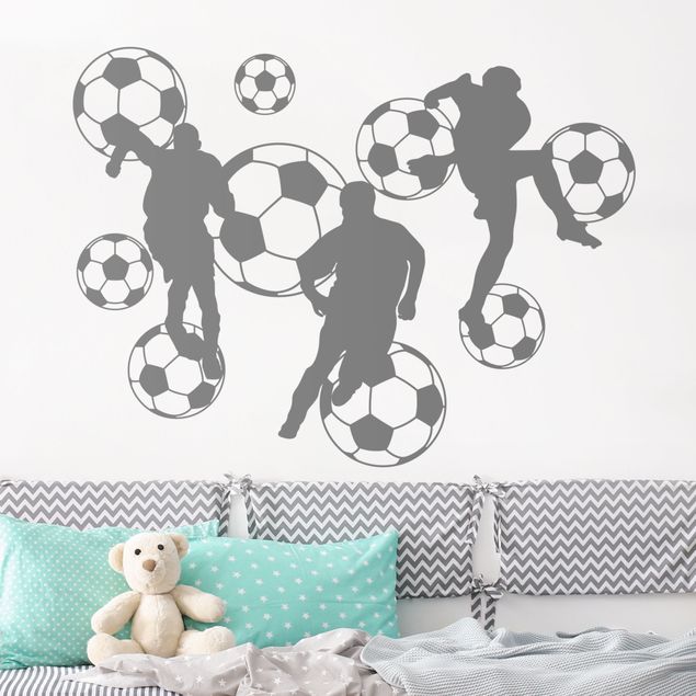 Wallstickers fodbold Football Collage