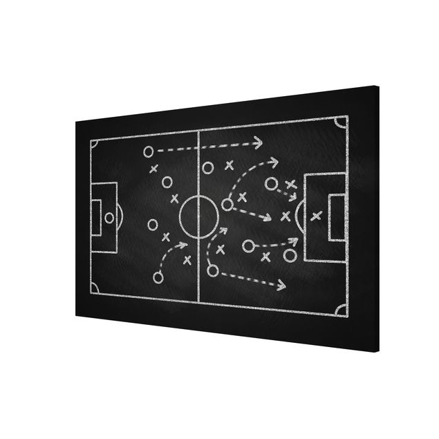 Billeder sport Football Strategy On Blackboard