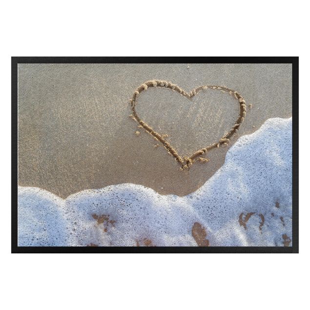 Moderne tæpper Heart On The Beach
