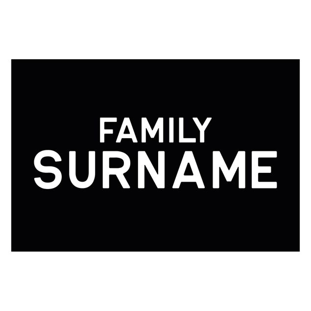 små tæpper og løbere Family Surname