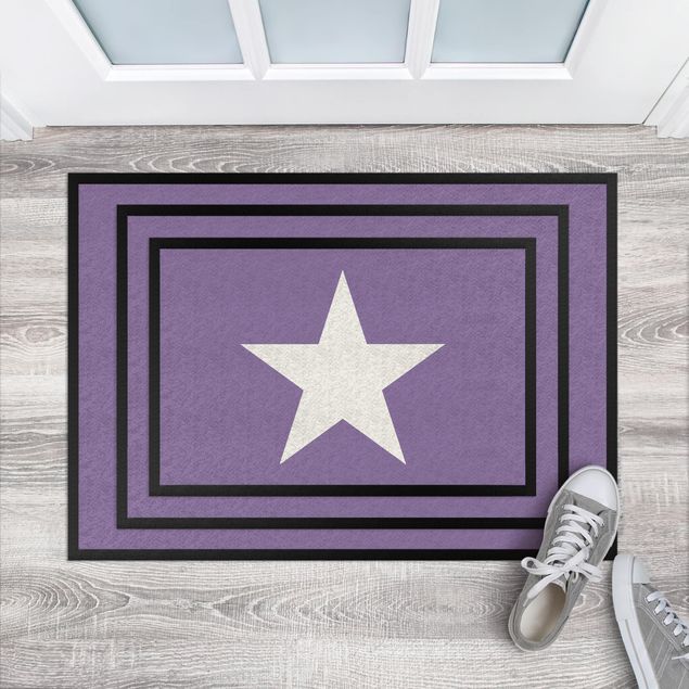 moderne gulvtæppe Star In Lilac