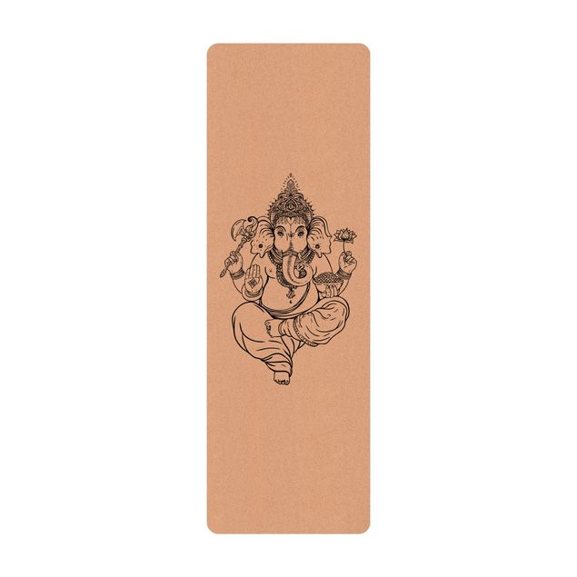 Gulvtæppe antracit Ganesha