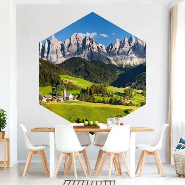 Fototapet landskaber Odle In South Tyrol