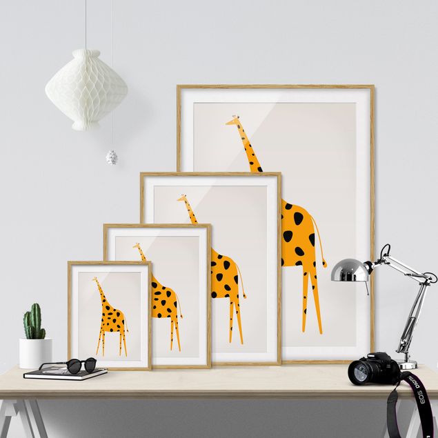 Billeder Afrika Yellow Giraffe