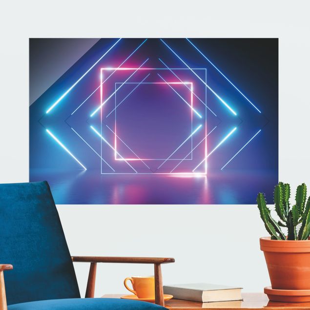 Billeder moderne Geometrical Neon Light