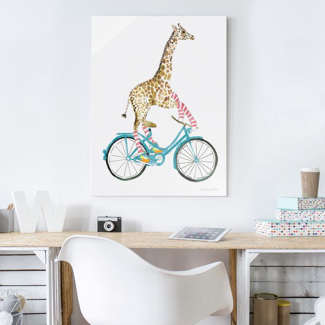 Børneværelse deco Giraffe on a joy ride II