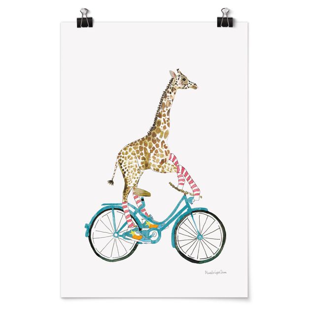 Billeder moderne Giraffe on a joy ride II