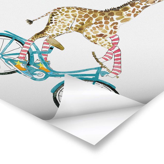 Plakater Giraffe on a joy ride II