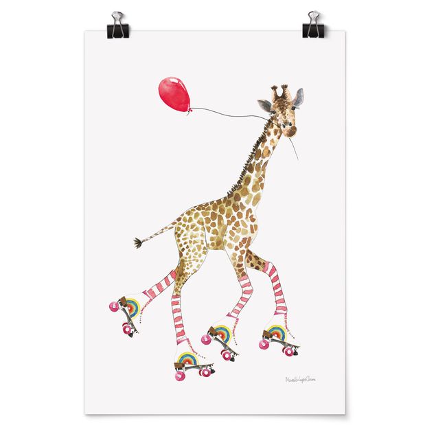 Billeder moderne Giraffe on a joy ride