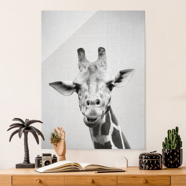 Børneværelse deco Giraffe Gundel Black And White