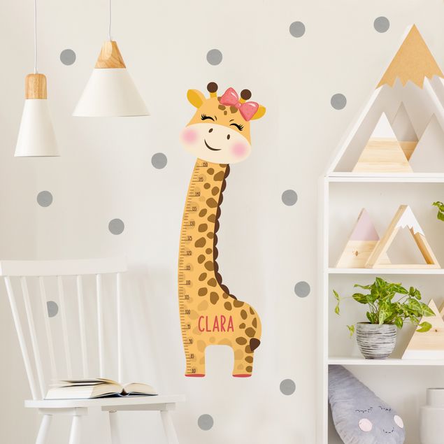 Børneværelse deco Giraffe girl with custom name