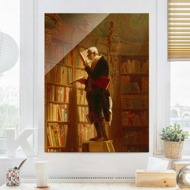 Kunst stilarter romantikken Carl Spitzweg - The Bookworm (Detail)