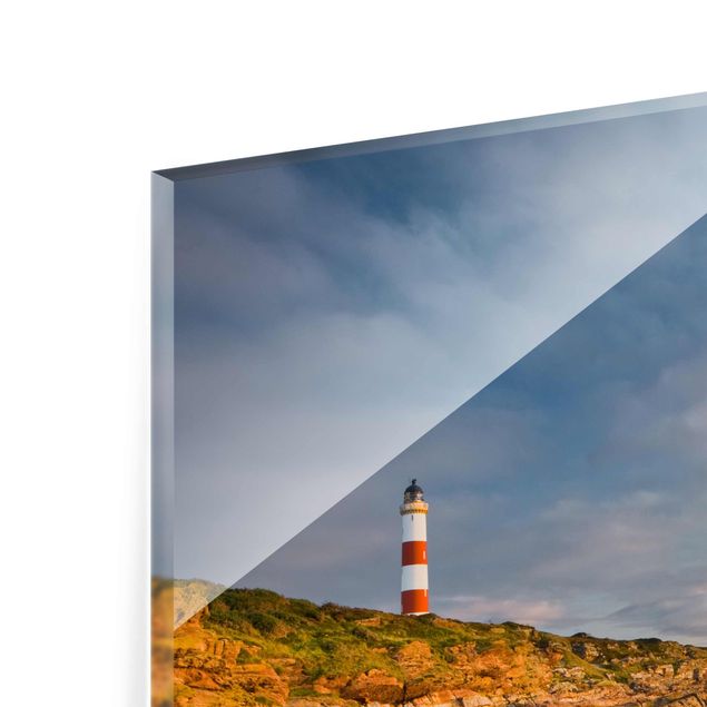 Glasbilleder strande Lighthouse collage